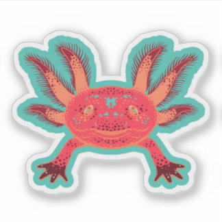 Cany Shop Stickers Pastel Cute Axolotl Vinyl