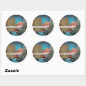 Canyon Birds Ronde Sticker (Vel)