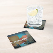 Canyon Birds Vierkante Kartonnen Onderzetter (Insitu)