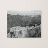 Canyon Black en White Photo Puzzle Legpuzzel (Horizontaal)
