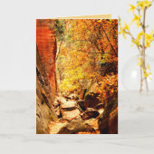 Canyon caché, Vide Toutes les occasions Carte de v (Fleur jaune)