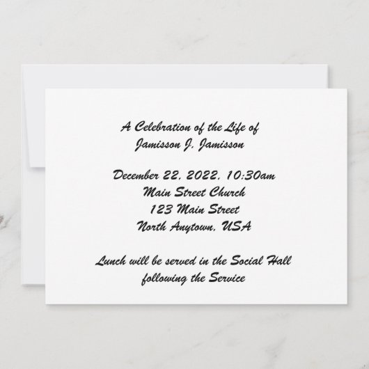 Canyon Clouds Kaart (Achterkant)