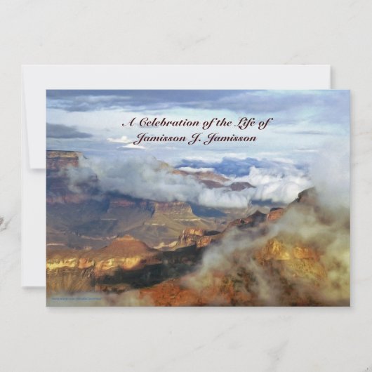 Canyon Clouds Kaart (Voorkant)