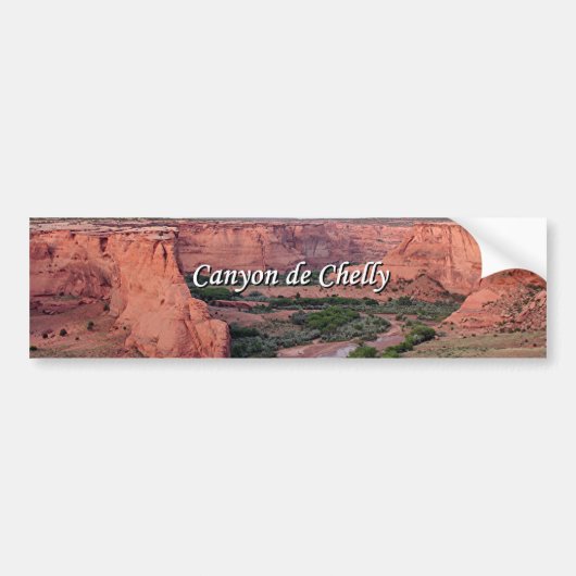Canyon de Chelly, Arizona, bij zonsondergang Bumpersticker (Voorkant)