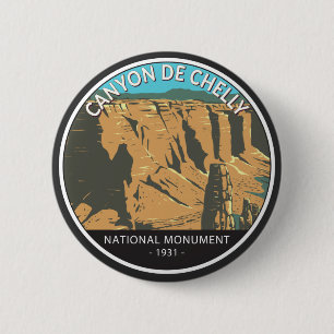 Canyon De Chelly National Monument Vintage Cirkel Ronde Button 5,7 Cm