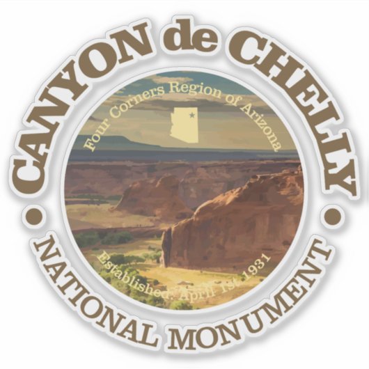 Canyon de Chelly Sticker (Voorkant)
