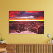 Canyon de Chelly, sunset, Arizona Canvas Afdruk (Insitu (Woonkamer))