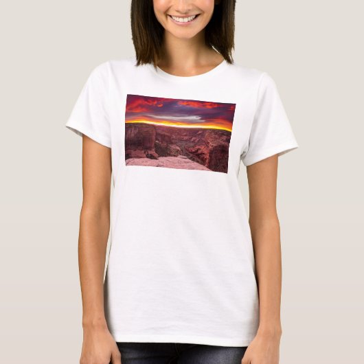 Canyon de Chelly, sunset, Arizona T-shirt (Voorkant)