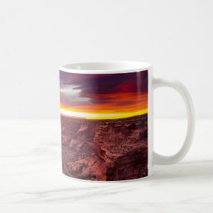 Canyon de Chelly, zonsondergang, Arizona Koffiemok