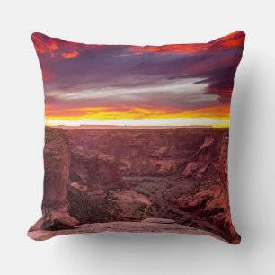 Canyon de Chelly, zonsondergang, Arizona Kussen