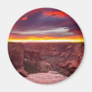 Canyon de Chelly, zonsondergang, Arizona Magneet