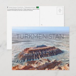 Canyon de Yangykala, Turkménistan Carte postale de