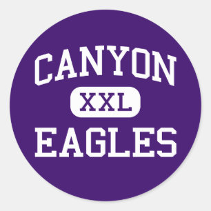 Canyon - Eagles - Middelbare school - Canyon Neder Ronde Sticker