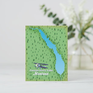 Canyon Ferry Lake Montana meerkaart Briefkaart