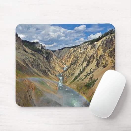 Canyon grand du tapis de souris de Yellowstone (Avec souris)