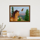 Canyon Horse - Eagle Poster (Keuken)