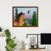 Canyon Horse - Poster de l'aigle (Bureau à domicile)