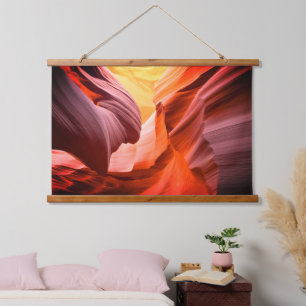 Canyon, kleurrijke woestijnsleuf, Vs 2 Hangend Wandkleed
