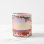 Canyon mural déchiqueté 3D Sunset Mug (Centre)