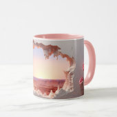 Canyon mural déchiqueté 3D Sunset Mug (Devant droit)
