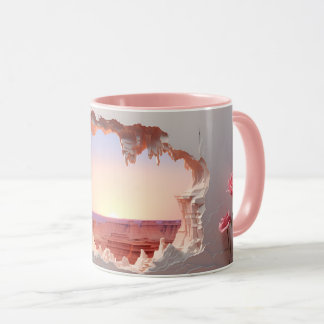 Canyon mural déchiqueté 3D Sunset Mug