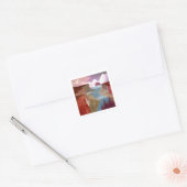 Canyon Ocean Landscape Vierkante Sticker (Envelop)