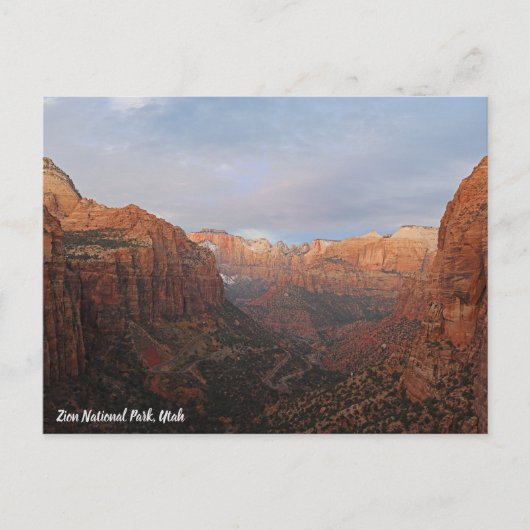 Canyon Overlook Zion National Park, Utah Briefkaart (Voorkant)