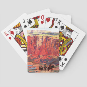 “Canyon Riders” western kunst van Edgar Payne Pokerkaarten
