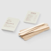 Canyon Roos minimalistische huwelijksprogramma's Handwaaier (Niet-gemonteerd)