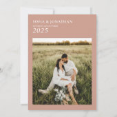 Canyon Roos minimalistische trouwfoto Kaart (Achterkant)