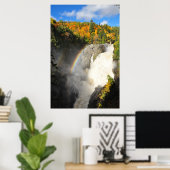 Canyon Sainte-Anne Cascade Arc en ciel Poster du Q (Bureau à domicile)
