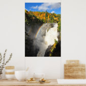 Canyon Sainte-Anne Cascade Arc en ciel Poster du Q (Cuisine)
