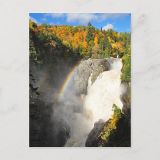 Canyon Sainte-Anne Waterfall Rainbow-Briefkaart Briefkaart