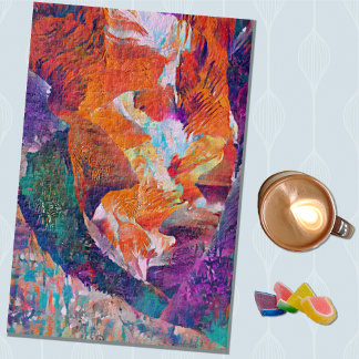 Canyon semi -bstract art puizzle legpuzzel