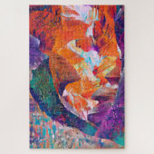 Canyon semi -bstract art puizzle legpuzzel (Verticaal)