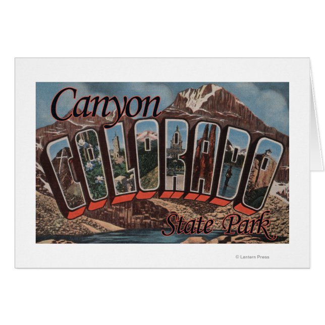 Canyon State Park, Colorado - Large Letter Scene (Voorkant Horizontaal)