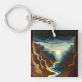 Canyon Sunset Landschap Sleutelhanger (voorkant)