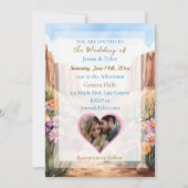 Canyon thema bruiloft Kaart (Voorkant)