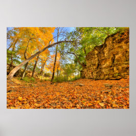 Canyon uit India in Herfst, Columbus, Ohio Poster