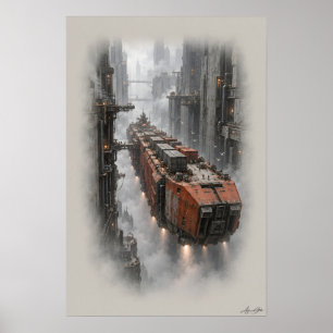 Canyon Vrachtschip Poster