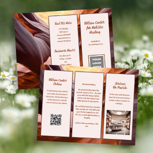Canyon Walls Natuur Zakelijke Folder Flyer