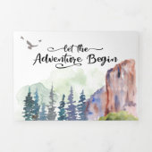 Canyon Wedding Tri-Fold Uitnodiging (Cover)