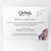 Canyon Wedding Tri-Fold Uitnodiging (Binnenzijde eerst)