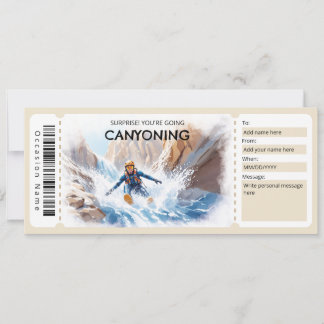 Canyoning cadeaubon kaart