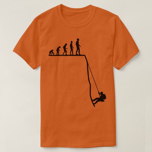 Canyoning Hiking Canyoneering Abseiling Evolution T-shirt (Design voorkant)