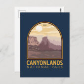 Canyonlands Nationaal Park Emblem Briefkaart (Voorkant / Achterkant)