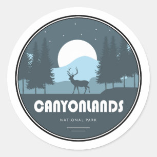 Canyonlands Nationaal Park Herten Ronde Sticker