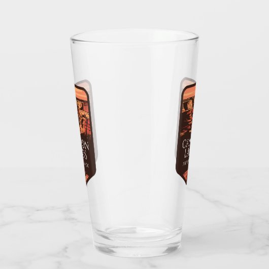 Canyonlands Nationaal Park Sunset Embleem Glas (Rechts)