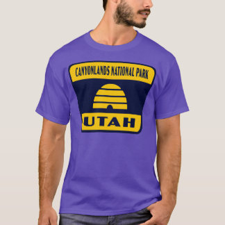 Canyonlands Nationaal Park Utah Retro Flag Badge Y T-shirt