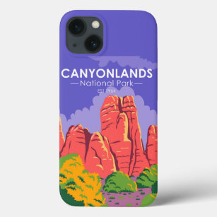 Canyonlands Nationaal Park Utah Vintage iPhone 13 Hoesje